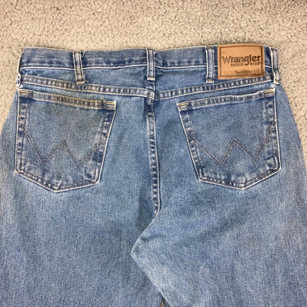 Wrangler Rugged Jeans Men 34x34 Straight Leg 35001AI Fit 34x33‎ Workwear Cowboy